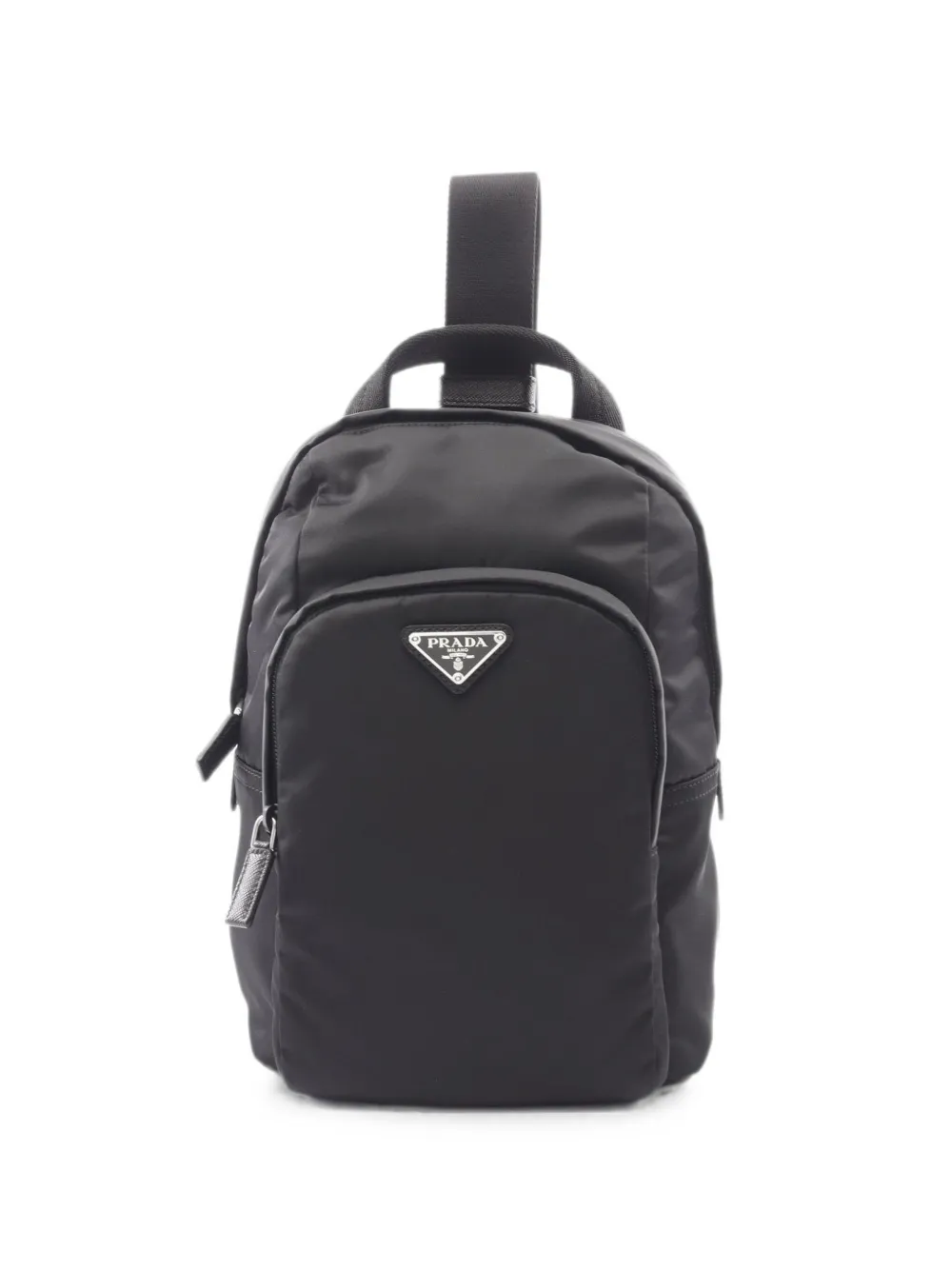 Prada Pre-Owned Re-Nylon Saffiano leather backpack - Nero