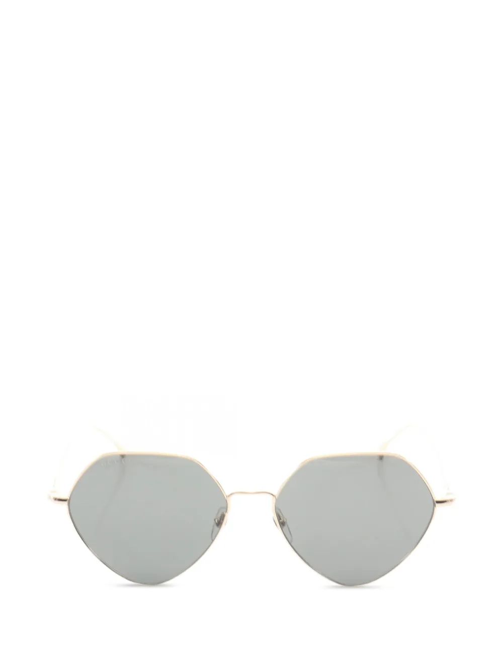 Gucci Pre-Owned 2020s GG1182S geometric sunglasses - Oro