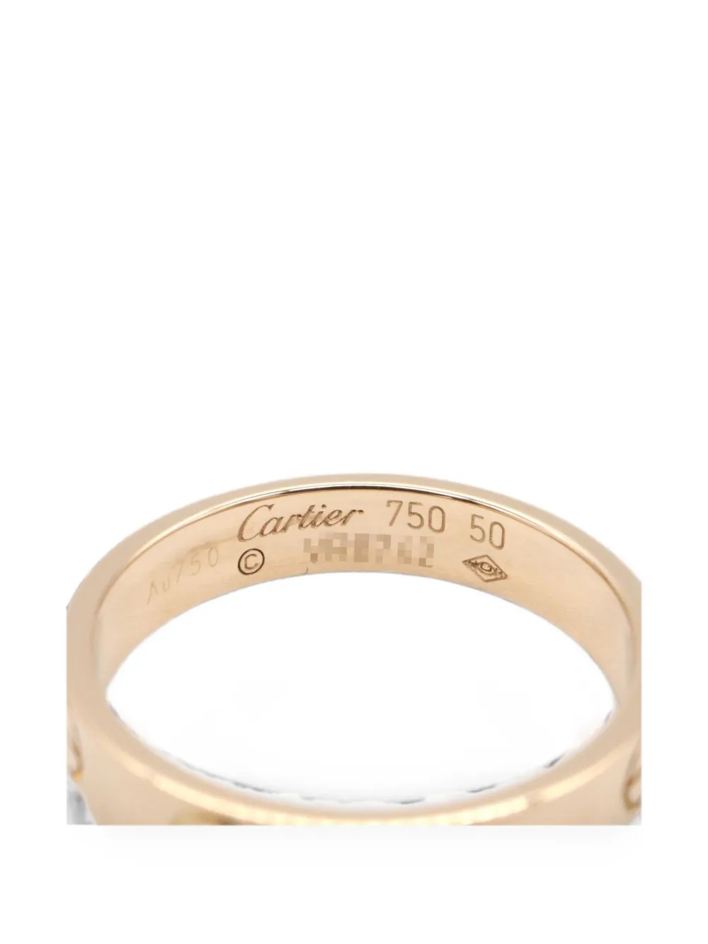 Cartier 2010s Love engraved-logo ring - Rosa