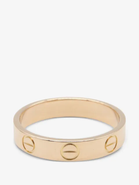 Cartier 2010s Love engraved-logo ring