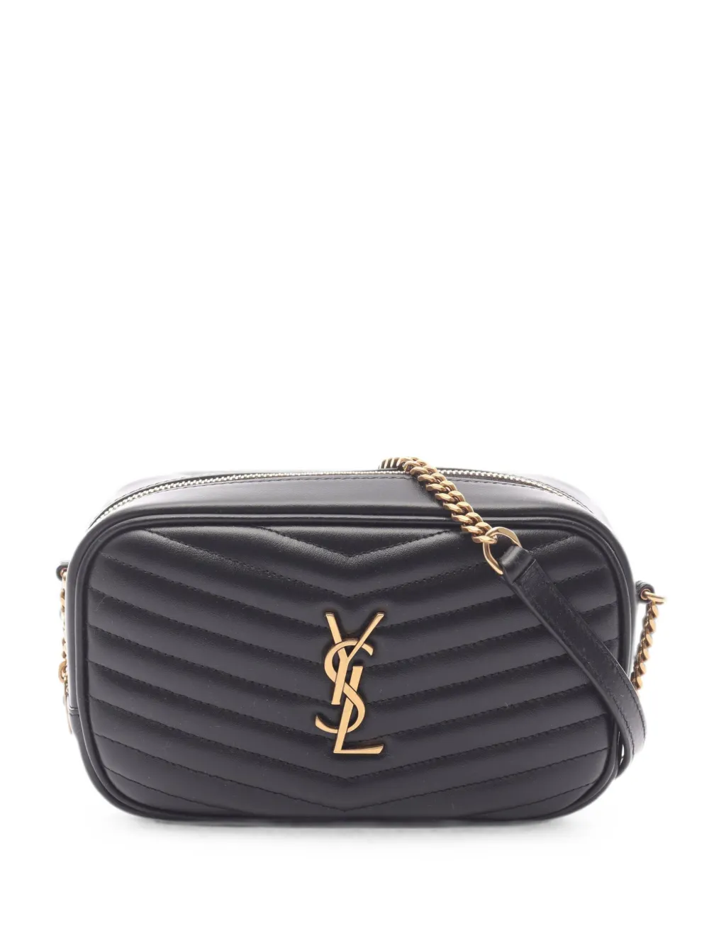 Saint Laurent Pre-Owned 2020s mini Lou cross body bag - Schwarz