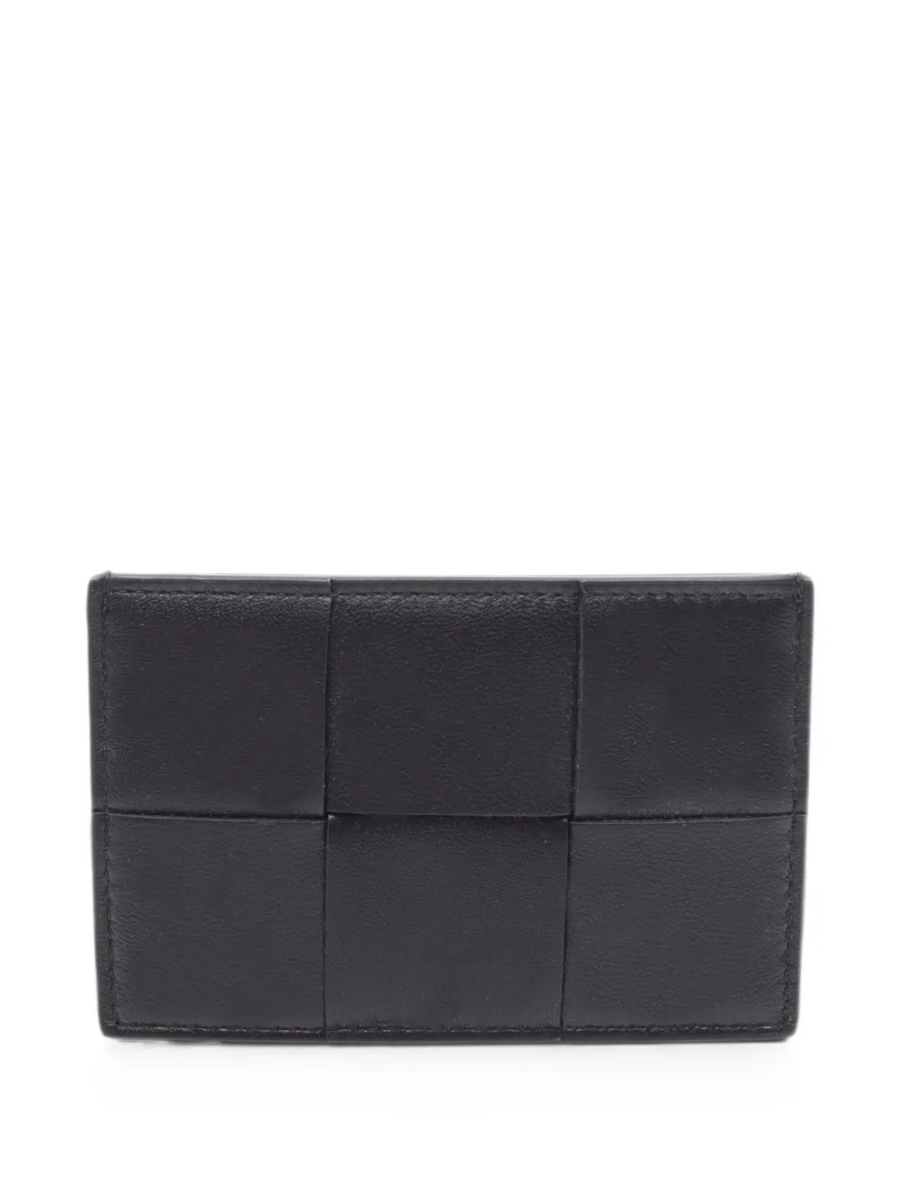 Pre-owned Bottega Veneta 2020s Cassette Card Case In Black