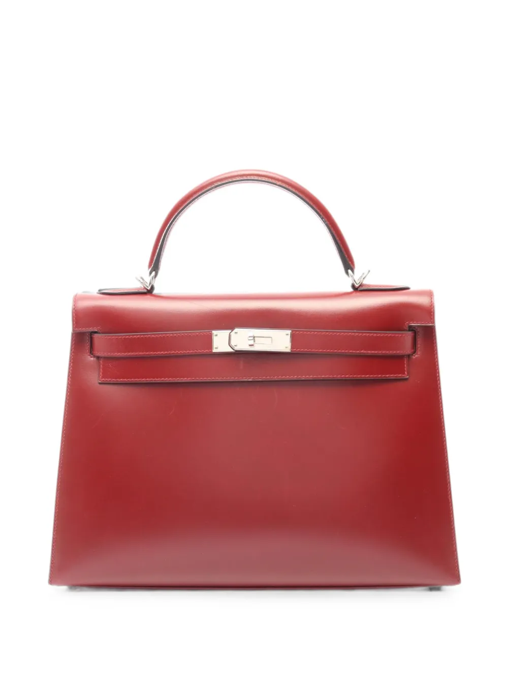 Hermes 2001 32 Kelly Tote Bag In Red