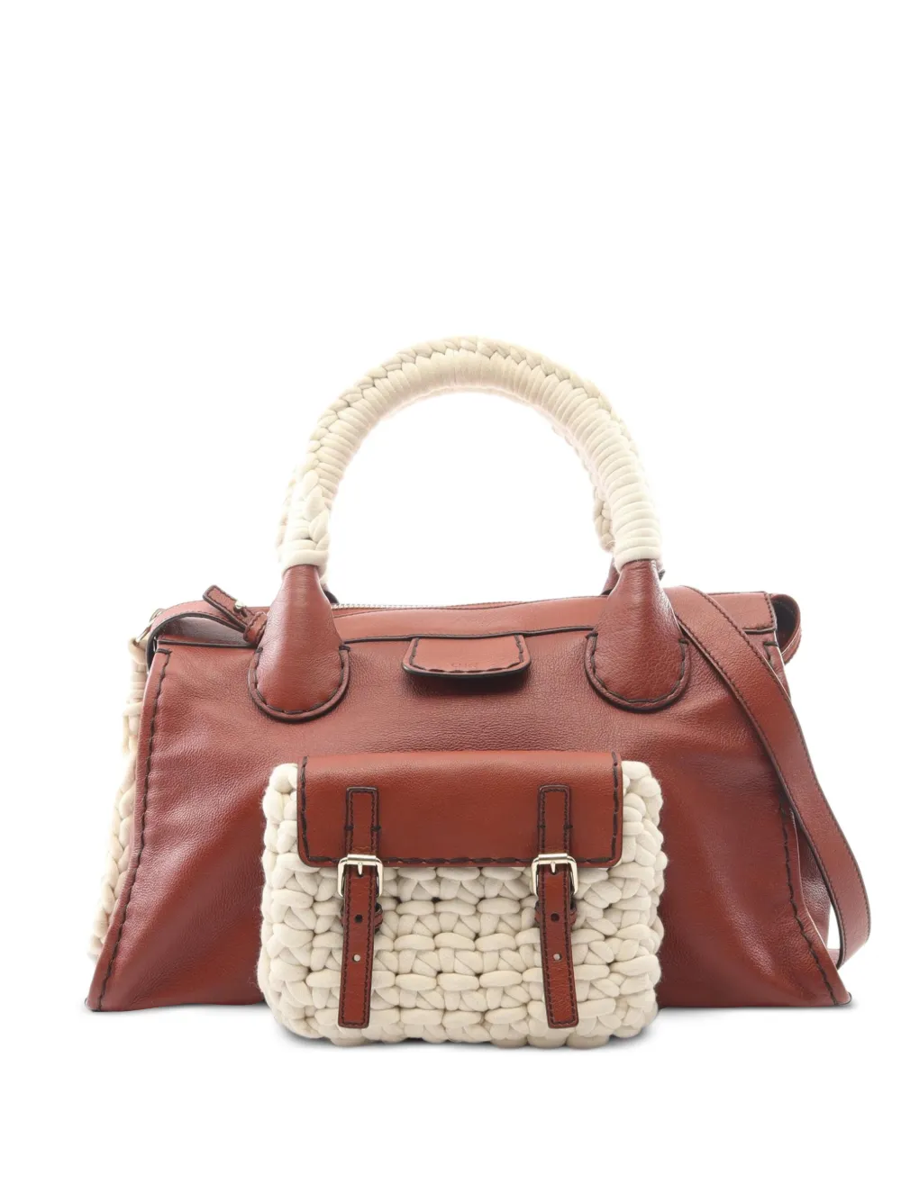 Chloé Pre-Owned 2010s Edith 2-way leather handbag - Braun