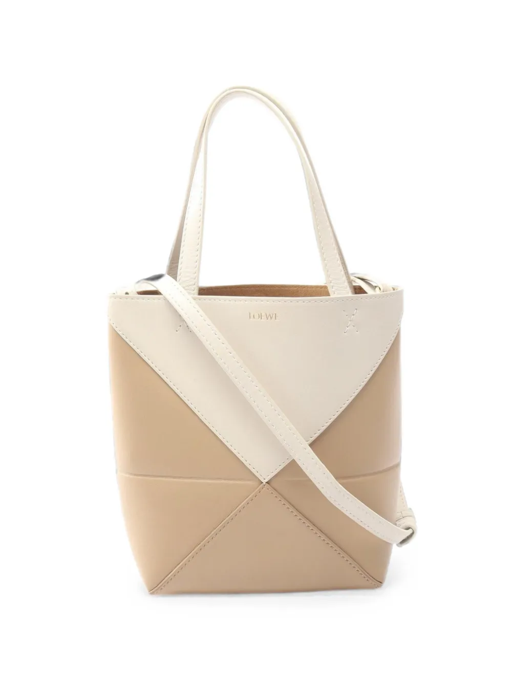 Loewe Pre-Owned 2010s mini Puzzle Fold tote bag - Nude