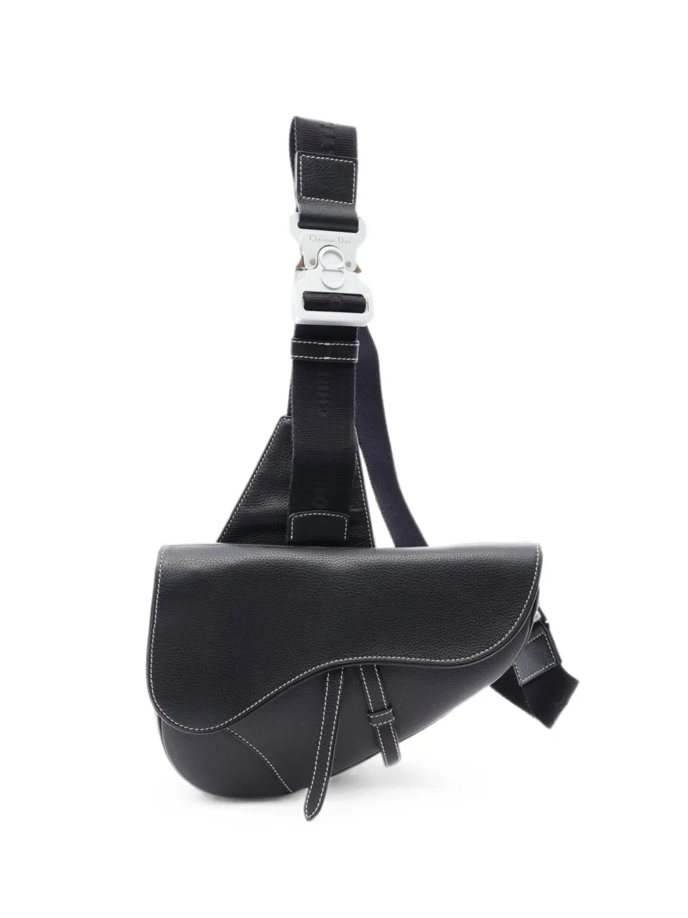 Christian Dior Pre-Owned Borsa a spalla Saddle anni 2010 - Nero