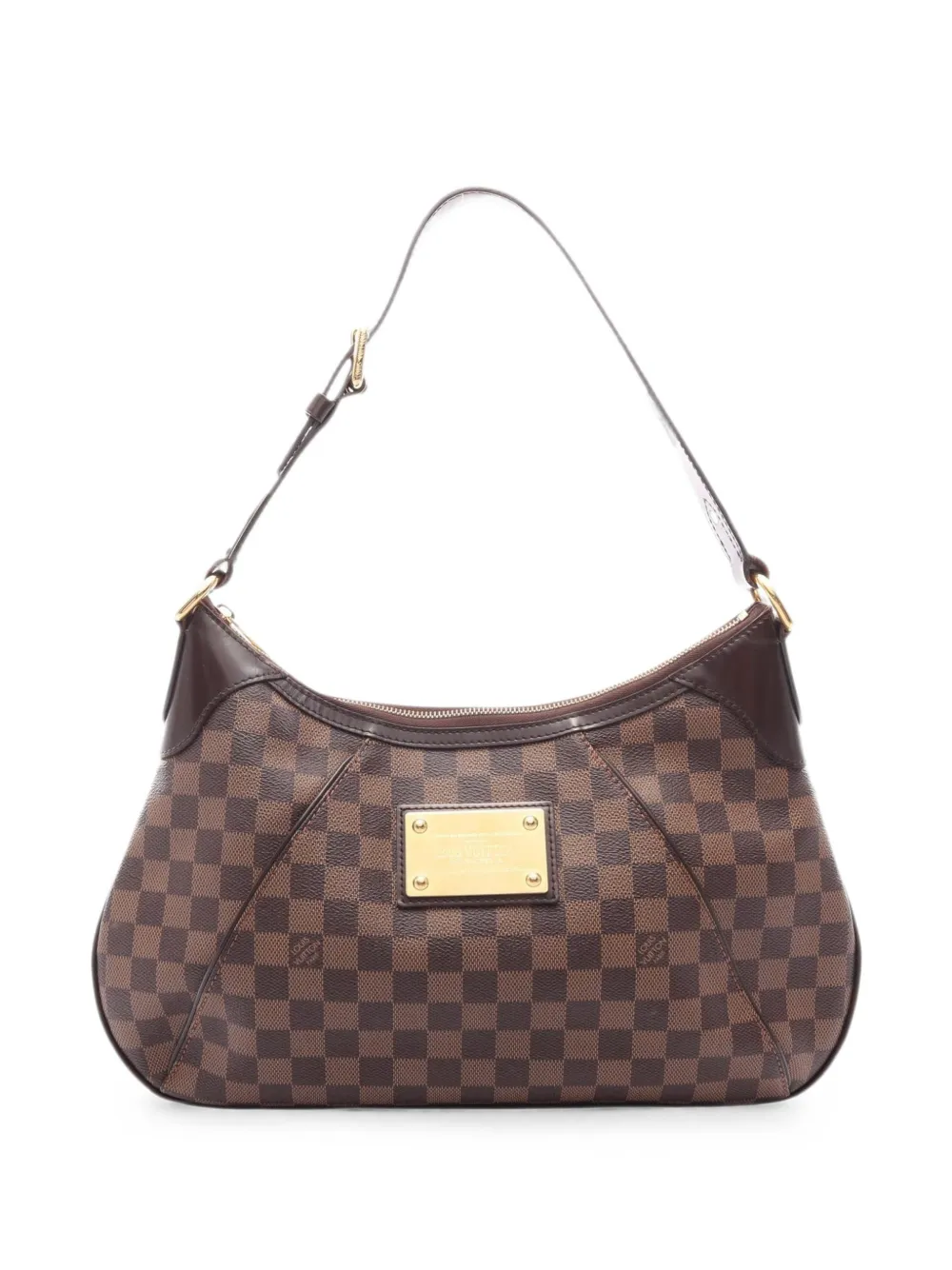 Louis Vuitton Pre-Owned 2012 GM Thames Damier Ebène shoulder bag - Brown
