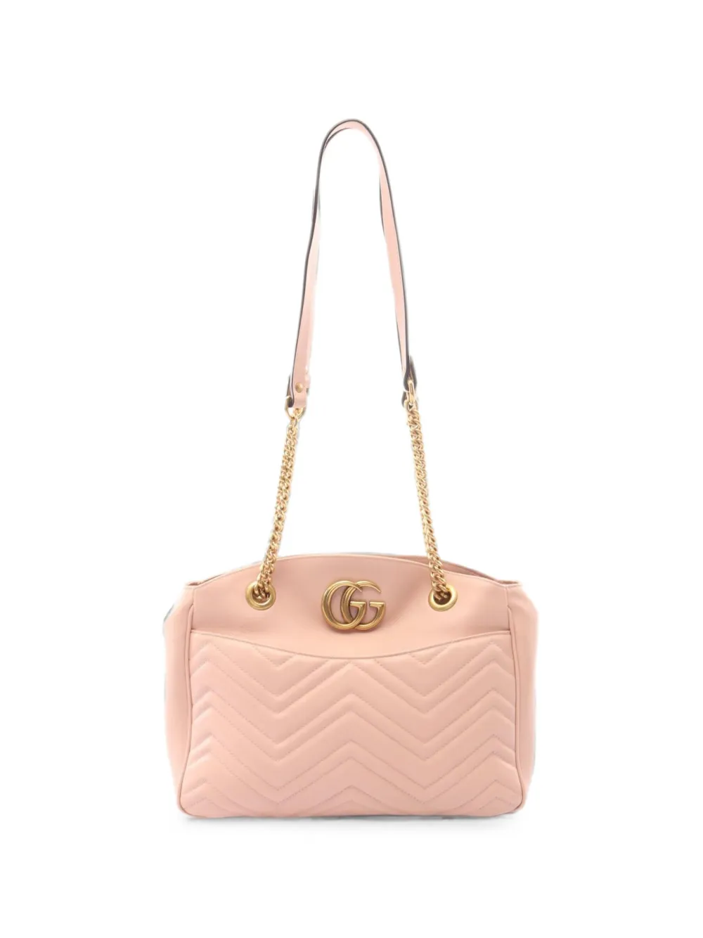 Gucci Pre-Owned 2010s GG Marmont chain shoulder bag - Rosa