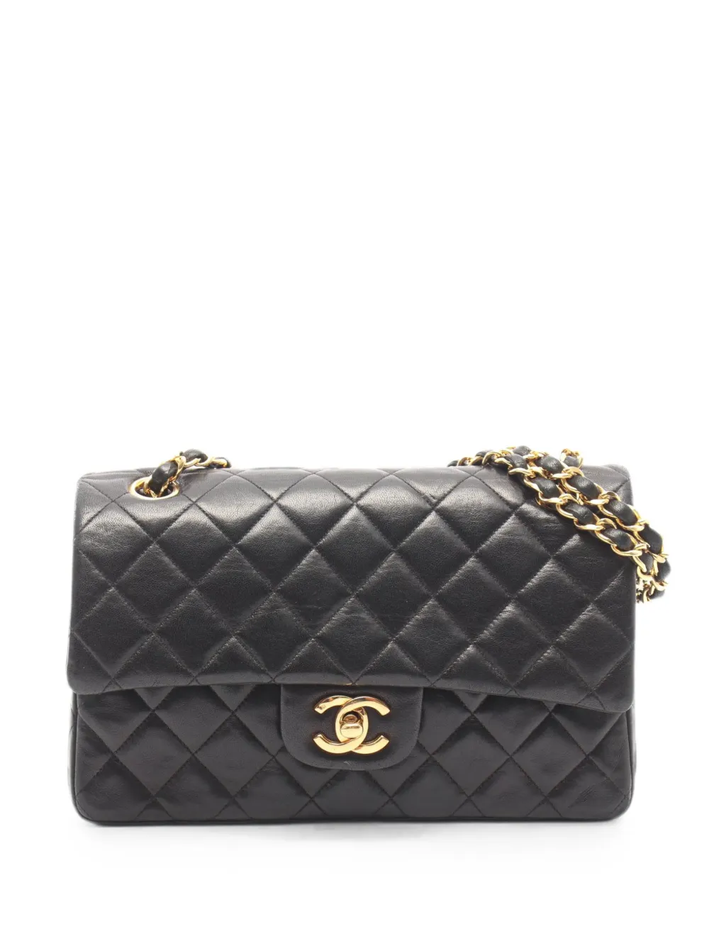 CHANEL Pre-Owned 1991-1994 Matelassé CC turn-lock shoulder bag - Black