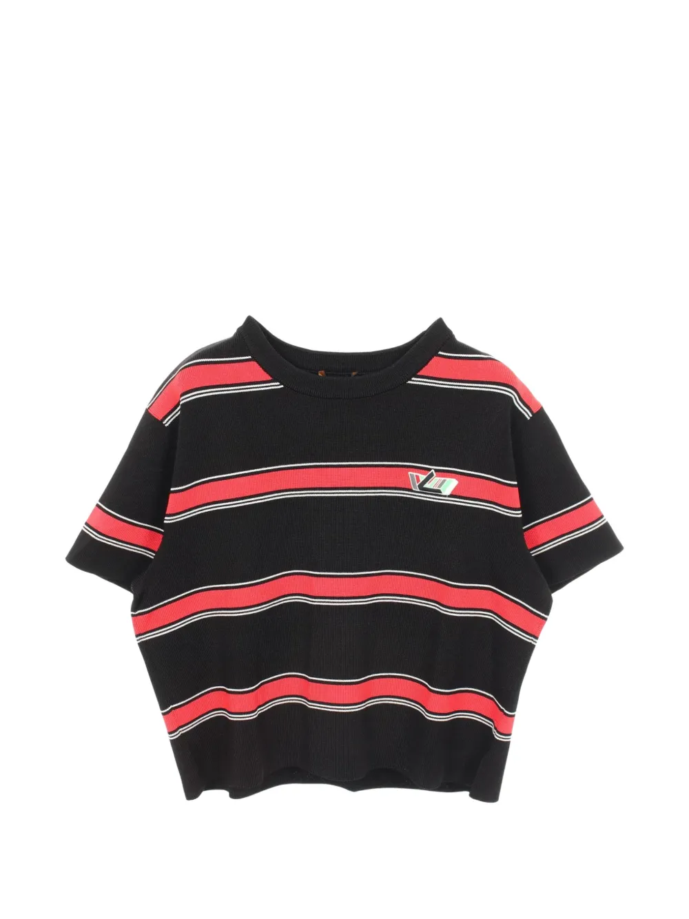 Louis Vuitton Pre-Owned 2010s gestreiftes T-Shirt - Schwarz