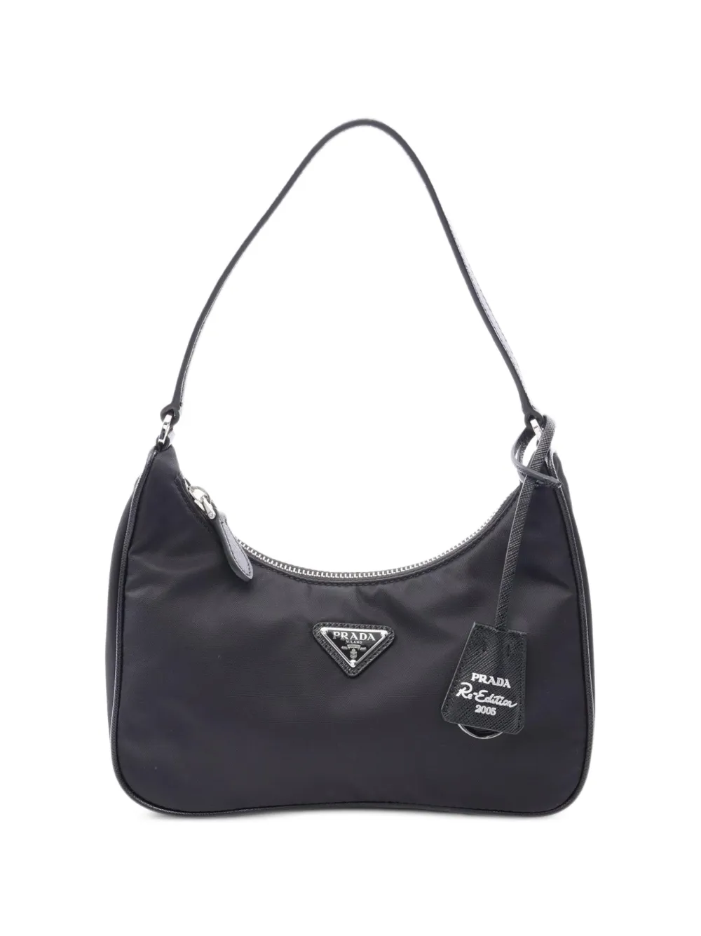 Prada Pre-Owned 2010s Re-Edition 2005 Re-Nylon shoulder bag - Nero