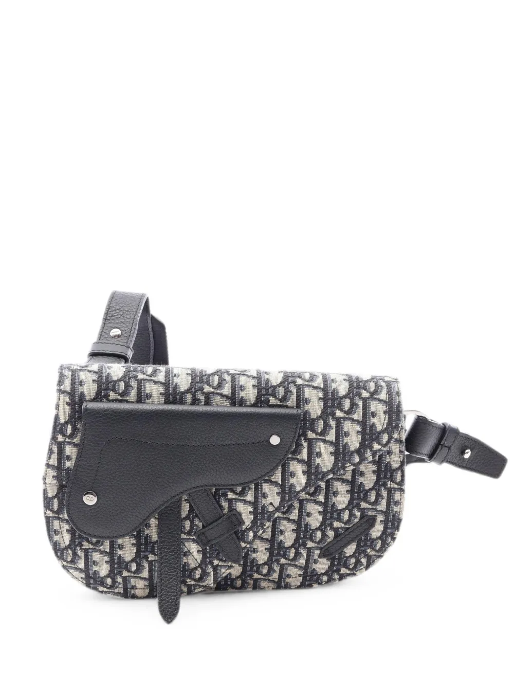 Christian Dior Pre-Owned 2010s Saddle Oblique monogram crossbody bag - Blau