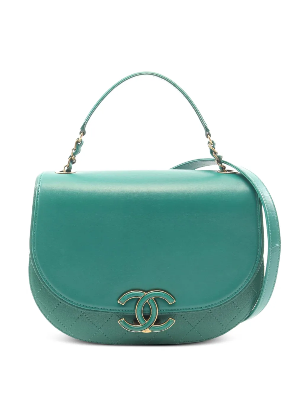 CHANEL Pre-Owned Borsa tote matelassé 2016-2017 - Verde