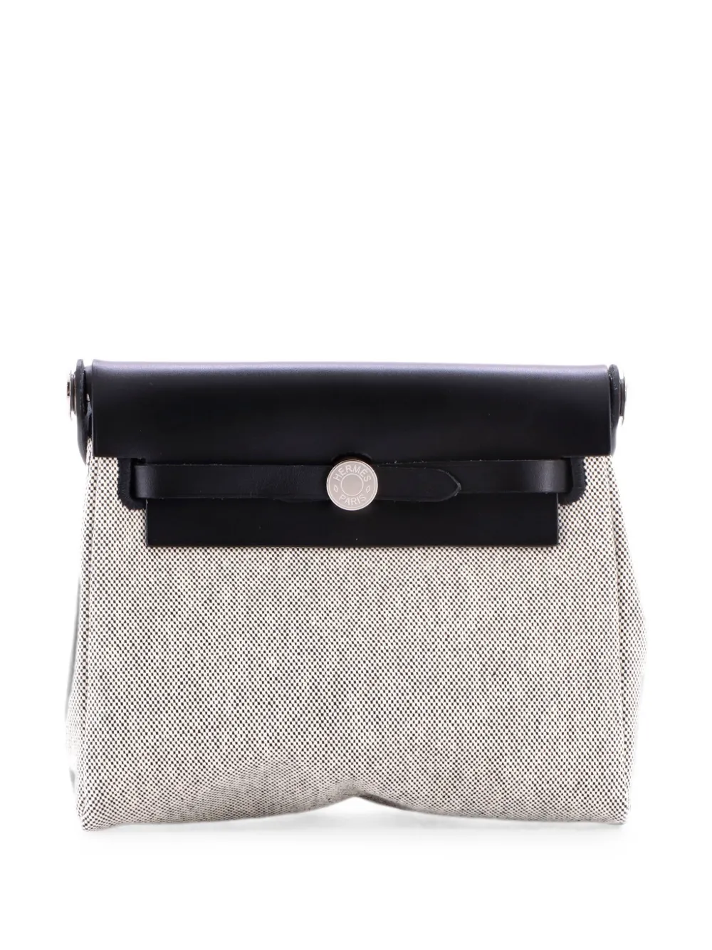 Hermès Pre-Owned Herbag Zip Toile and Leather 20 shoulder bag - Schwarz