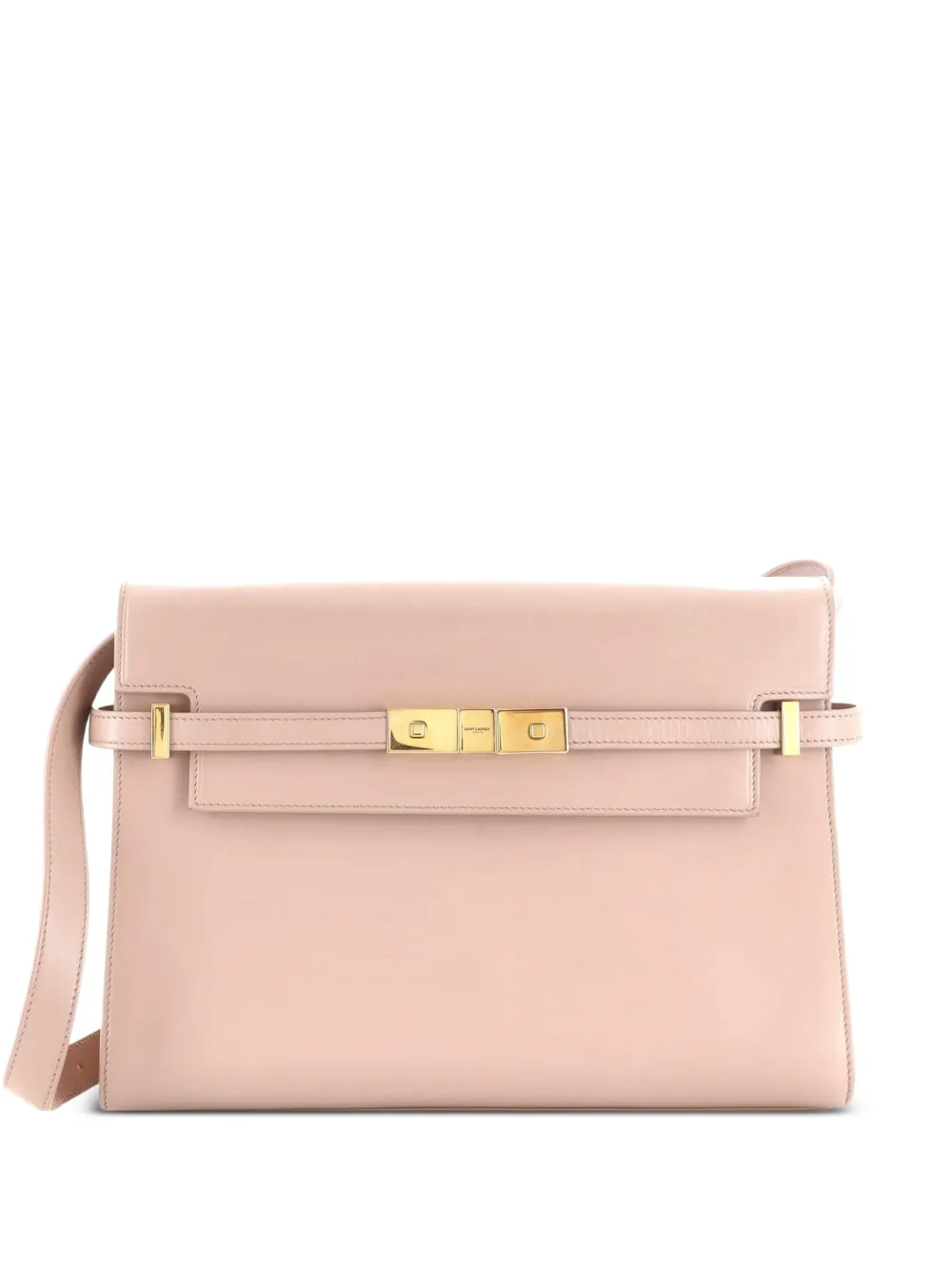 Saint Laurent Pre-Owned Borsa a spalla Manhattan media in pelle - Toni neutri