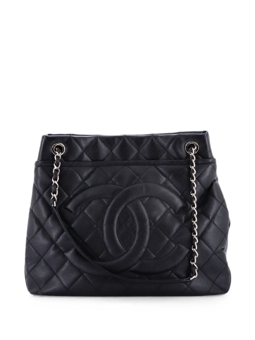 CHANEL Pre-Owned Borsa tote Timeless CC XL in pelle Caviar trapuntata - Nero