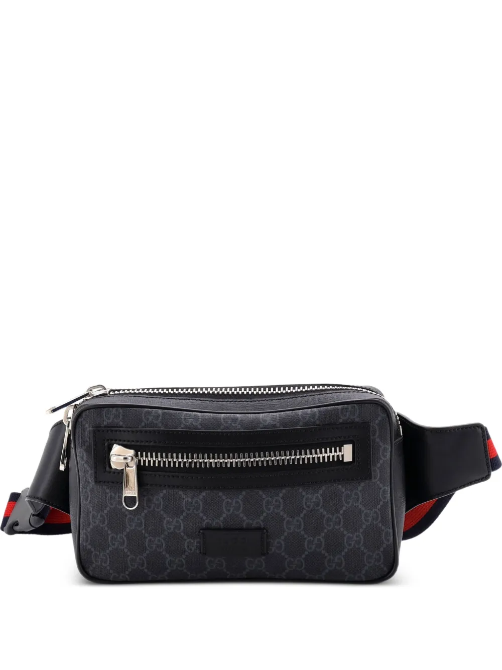 Gucci Pre-Owned Marsupio piccolo in tela cerata GG con zip - Nero