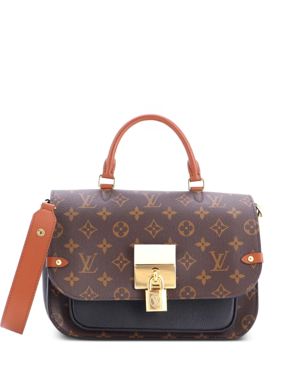 Louis Vuitton Pre-Owned Vaugirard Handbag Monogram Canvas with Leather satchel - Black