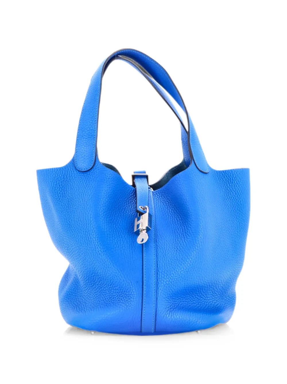 Hermès Pre-Owned Picotin Clemence PM Beuteltasche mit Schloss - Blau