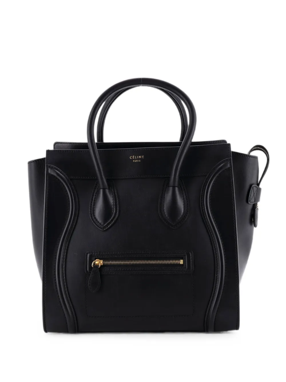 Celine Pre-Owned Luggage Bag Smooth Leather Mini tote bag - Black