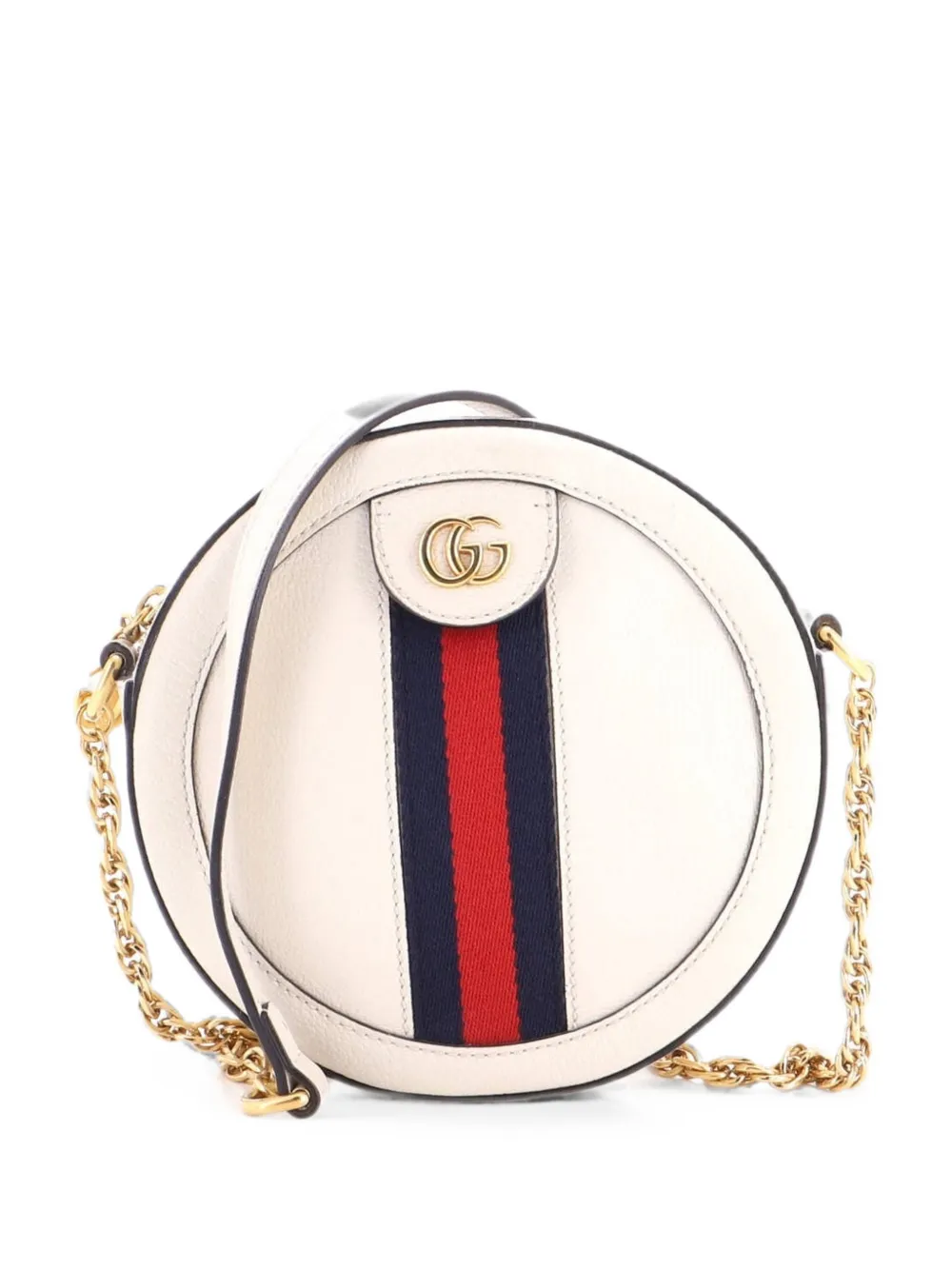 Gucci Pre-Owned Ophidia Round Shoulder Bag Leather Mini crossbody bag - Nude