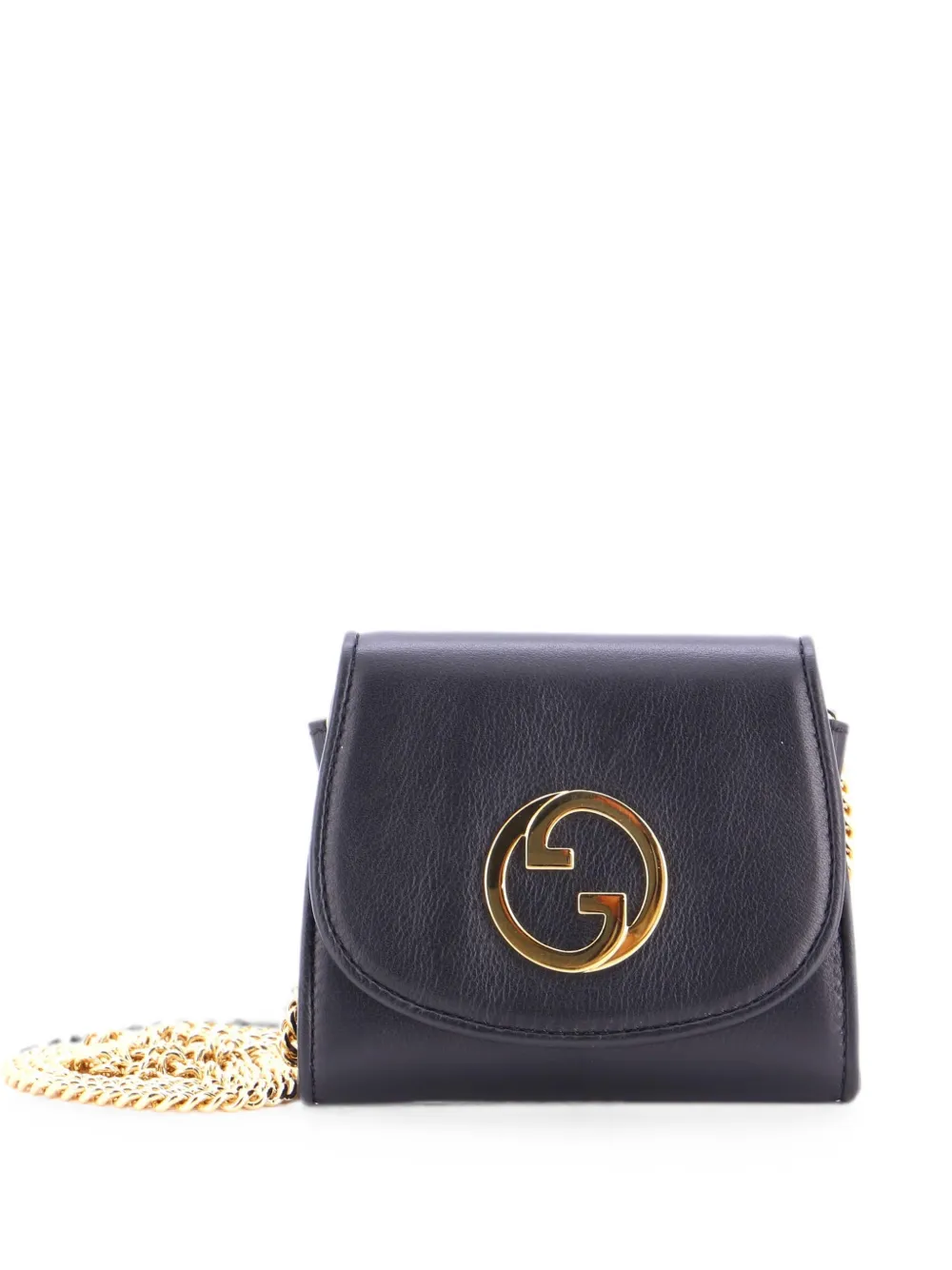 Gucci Pre-Owned Borsa a tracolla Blondie NM media in pelle con catena - Nero