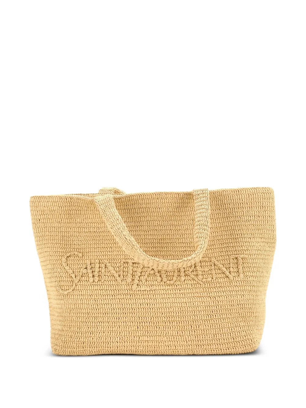 Saint Laurent Pre-Owned Borsa tote con ricamo - Toni neutri