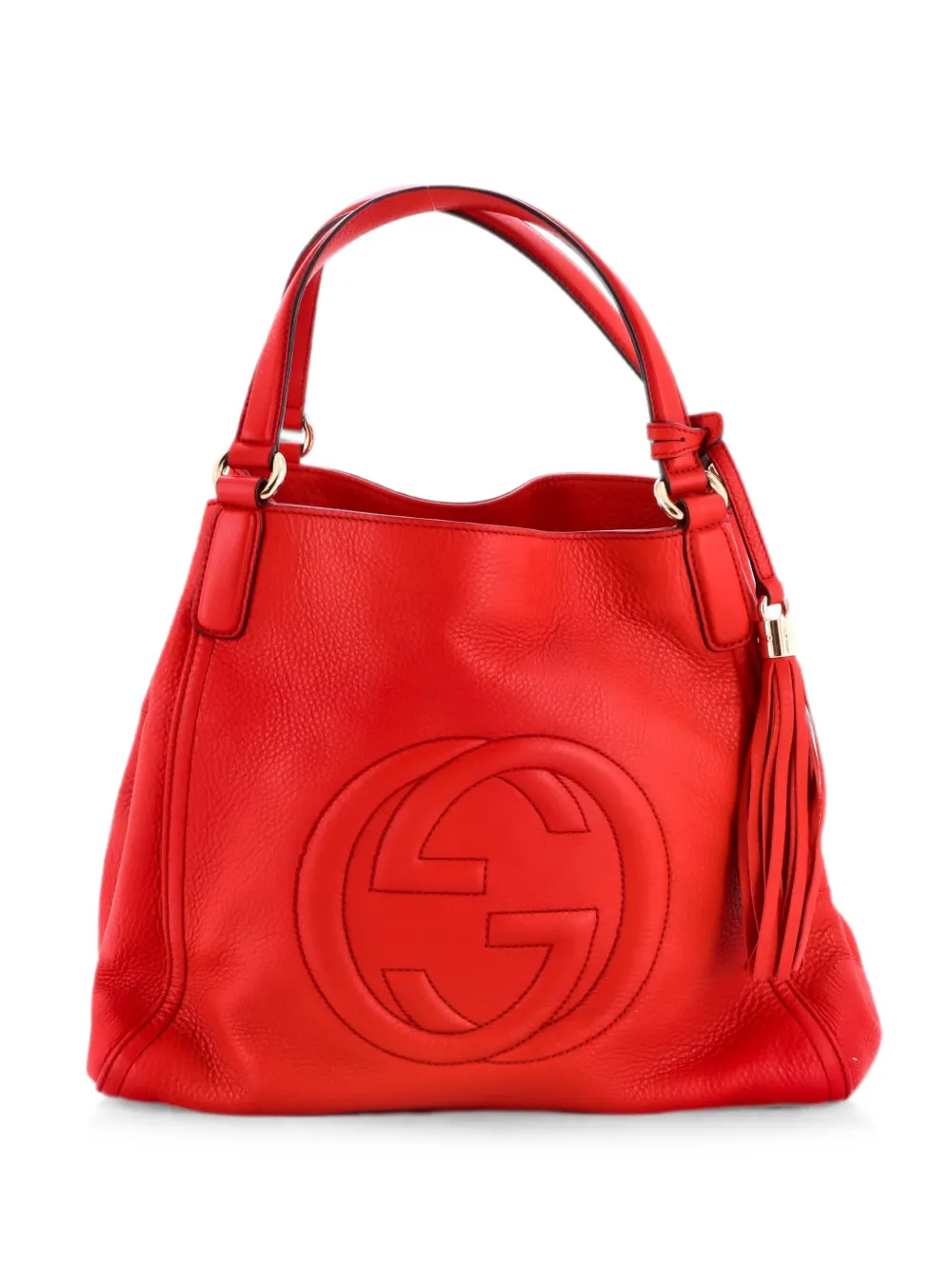 Gucci Pre-Owned Borsa a spalla Soho media in pelle - Rosso