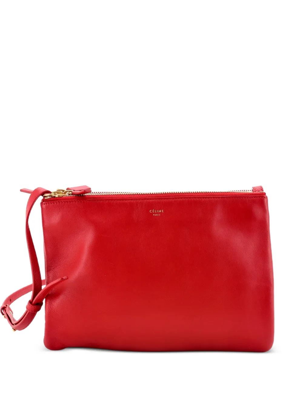 Celine Pre-Owned Trio Leather Small crossbody bag - Red