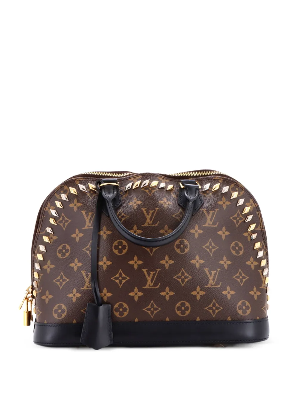 Louis Vuitton Pre-Owned Metal Stones Alma Handbag Studded Monogram Canvas PM satchel - Brown