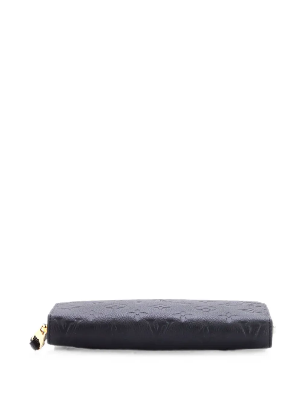 Pre-owned Louis Vuitton Zippy Wallet Monogram Empreinte Leather Small Wallets In Black