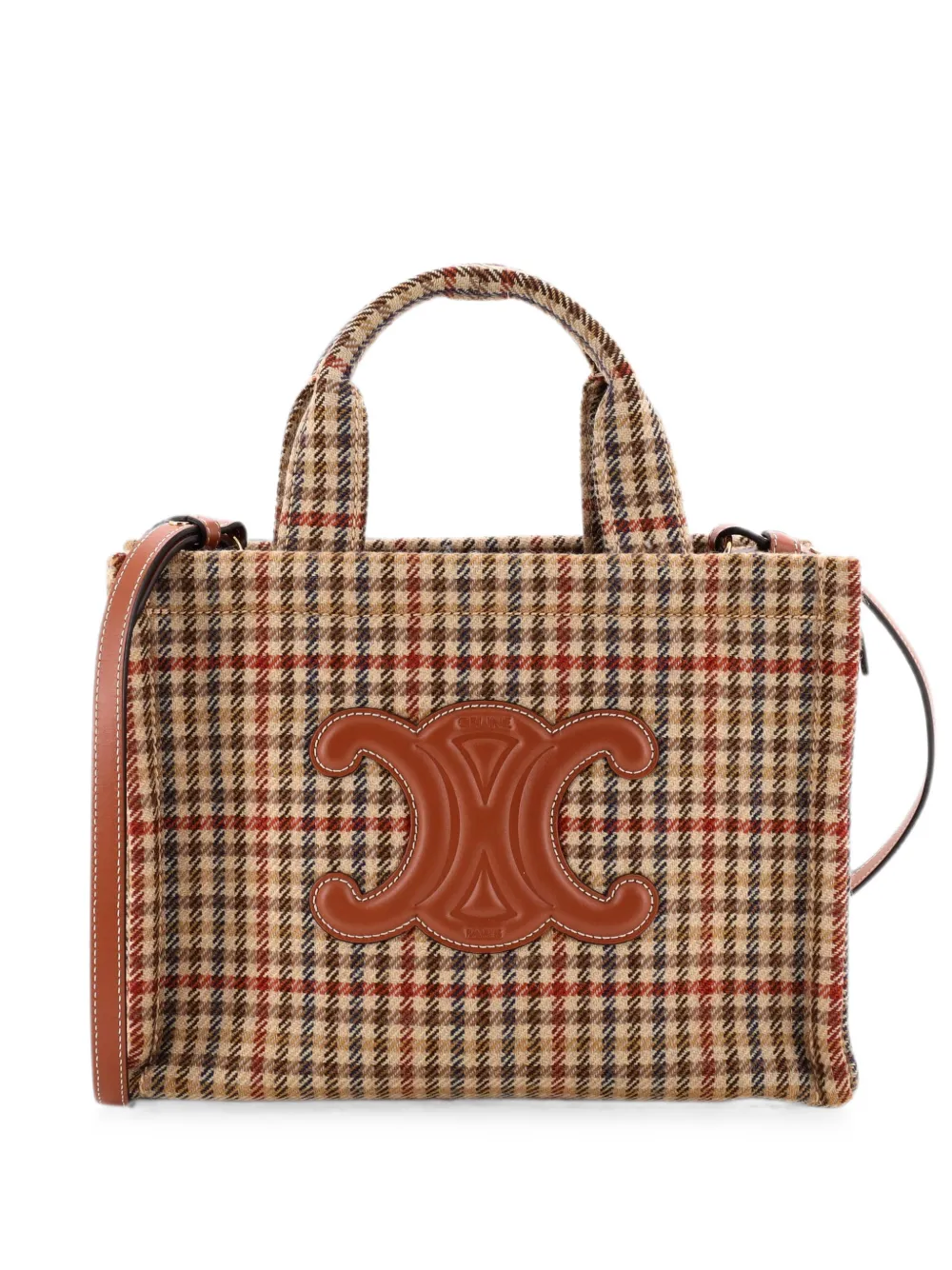 Celine Pre-Owned Cabas Thais Tweed Small tote bag - Brown