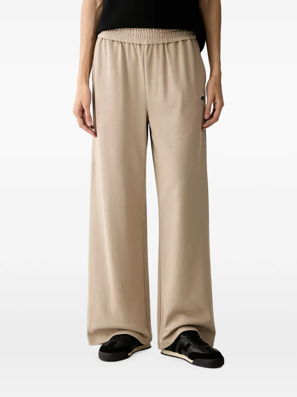 Karl Lagerfeld logo-patch side-stripe track pants - Toni neutri
