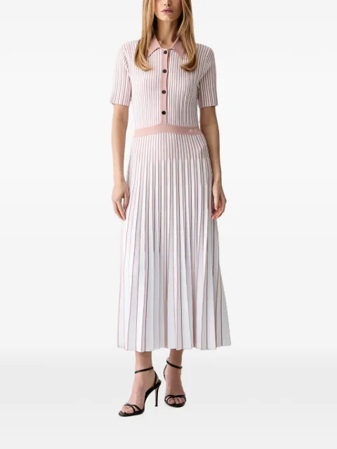 Karl Lagerfeld striped pleated dress
