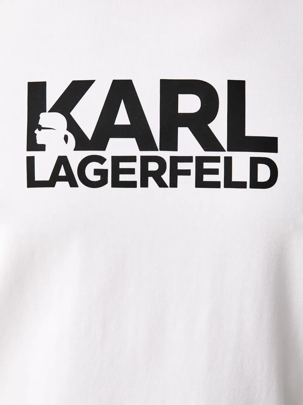 Karl Lagerfeld logo-print T-shirt Wit