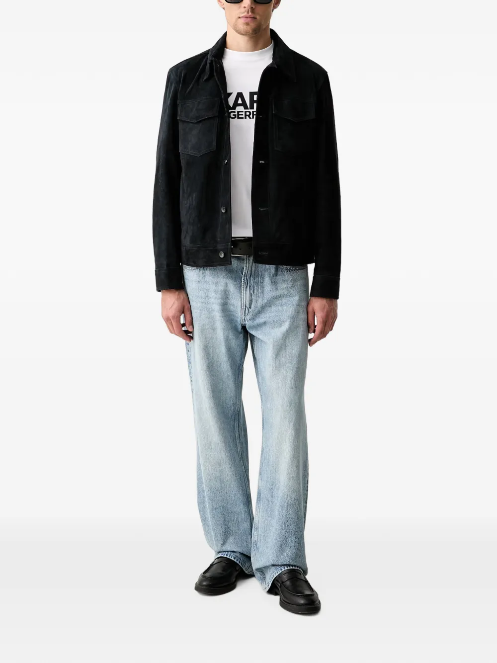 Karl Lagerfeld logo-print T-shirt Wit