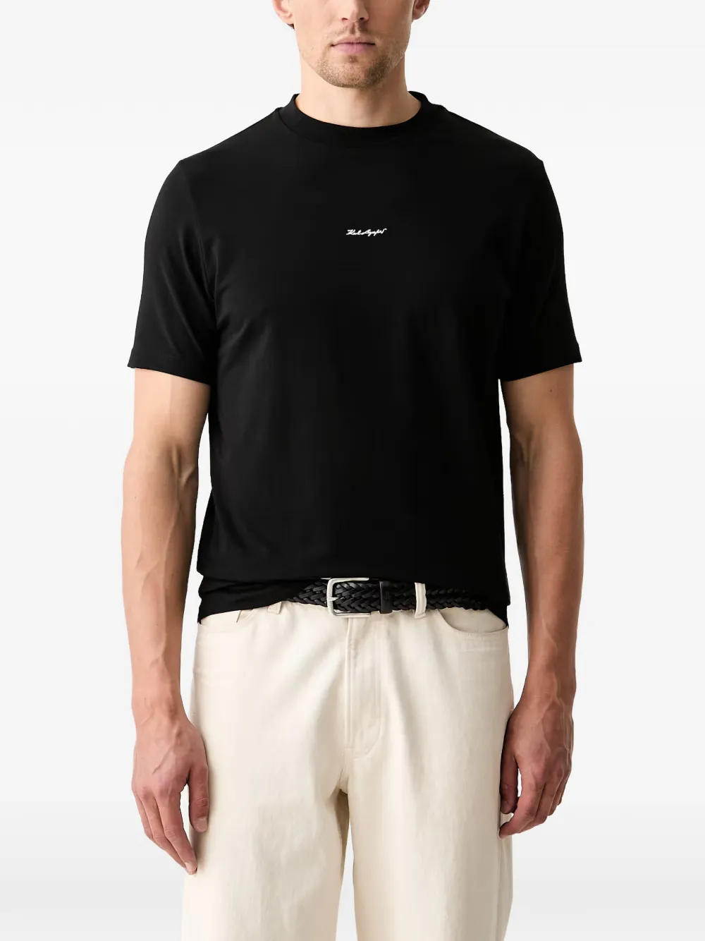 Karl Lagerfeld logo-print T-shirt - Nero