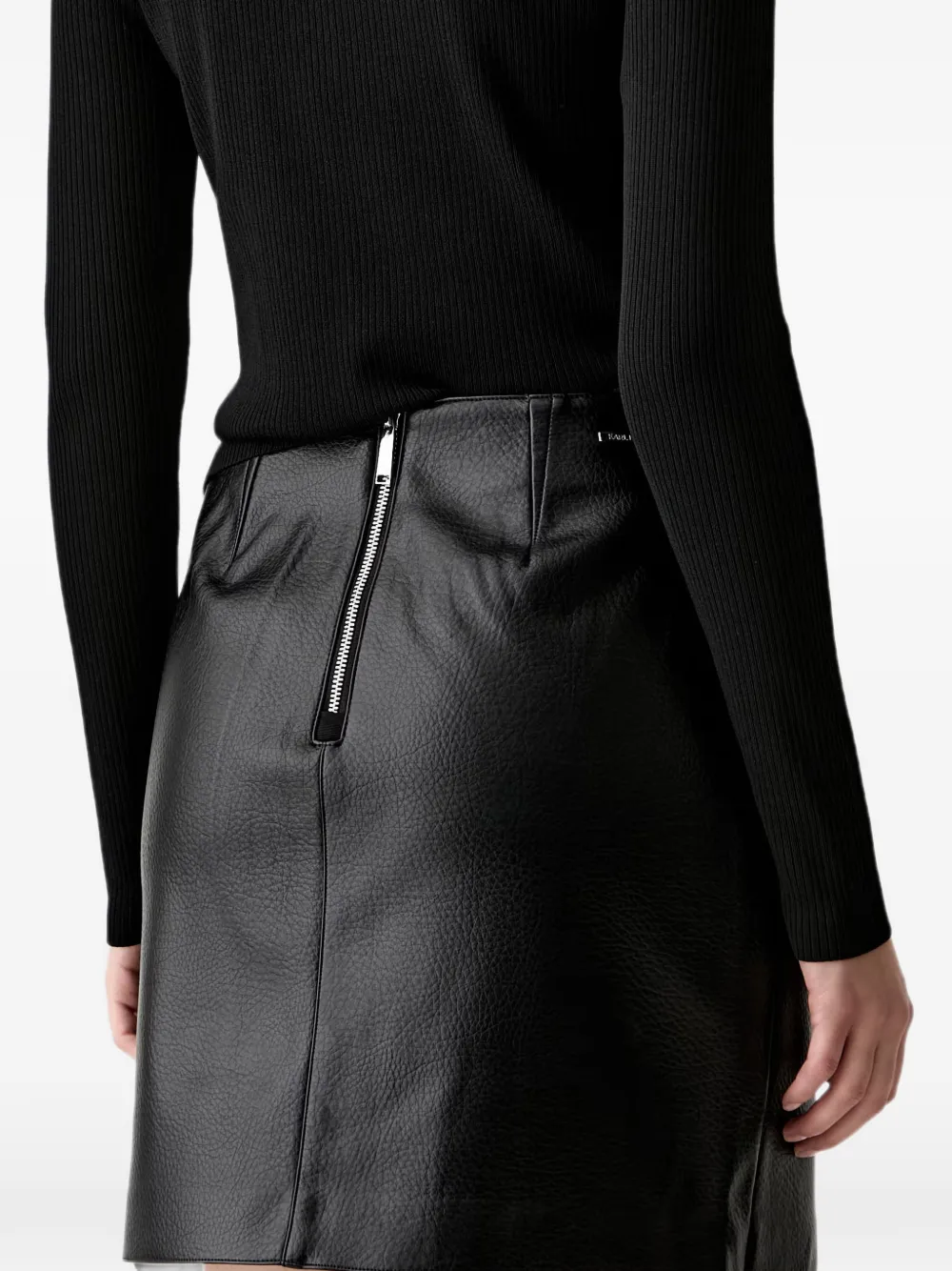 Karl Lagerfeld Asymmetrische rok met rits Zwart