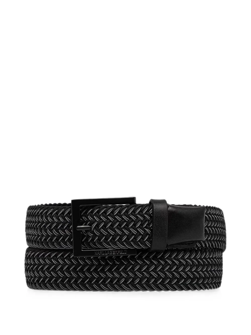 Karl Lagerfeld braided belt - Black