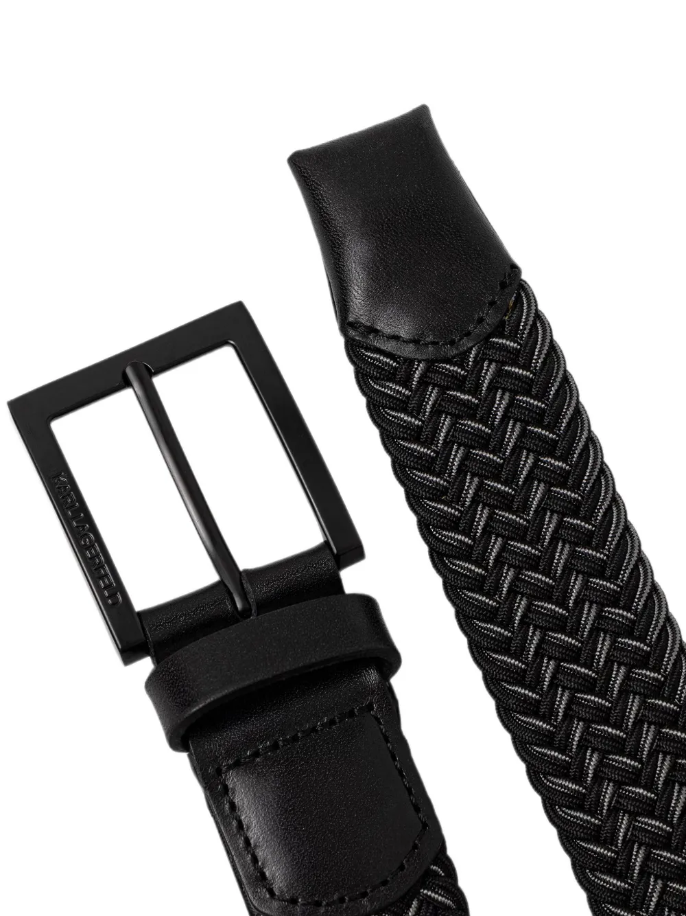 Karl Lagerfeld Gevlochten riem Zwart