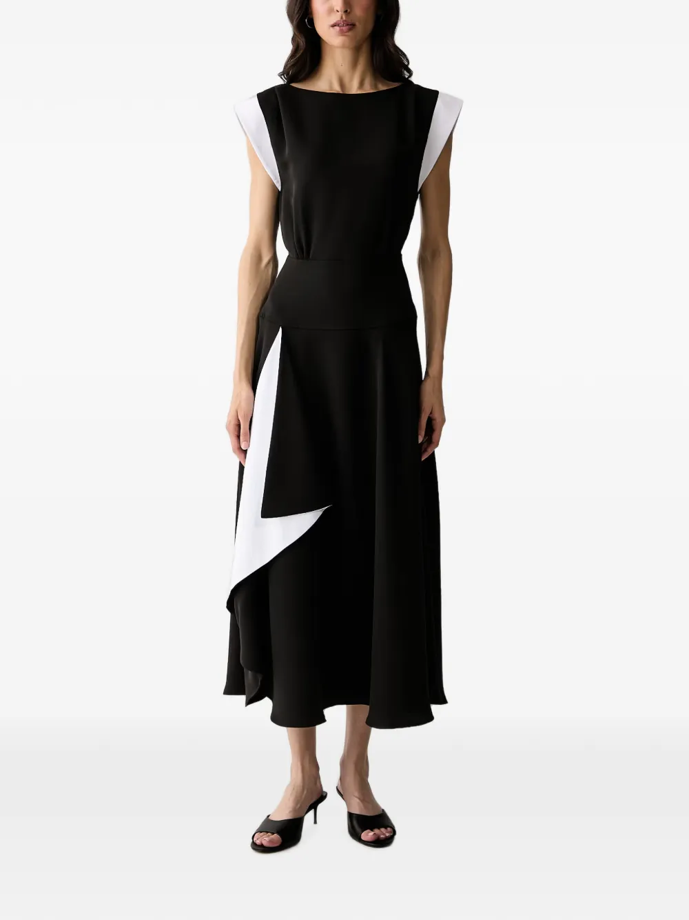Karl Lagerfeld colour-block sleeveless dress - Nero