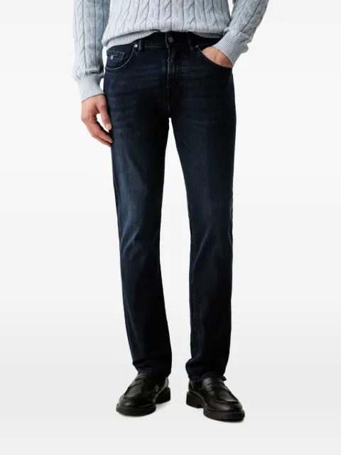 Karl Lagerfeld logo-patch whiskered jeans