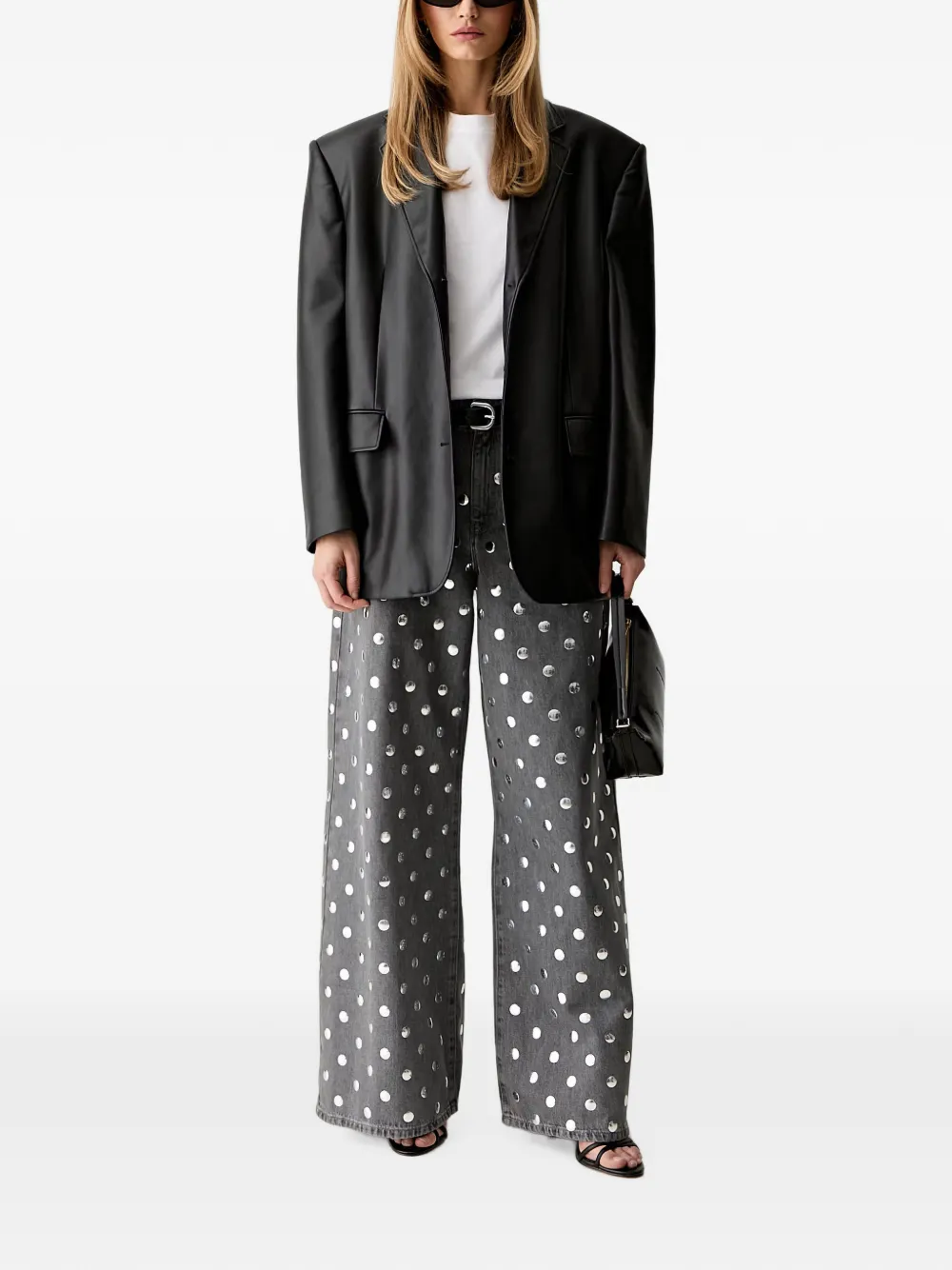 Karl Lagerfeld Jeans verfraaid met studs Grijs