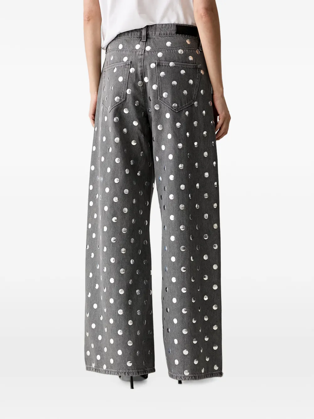Karl Lagerfeld Jeans verfraaid met studs Grijs