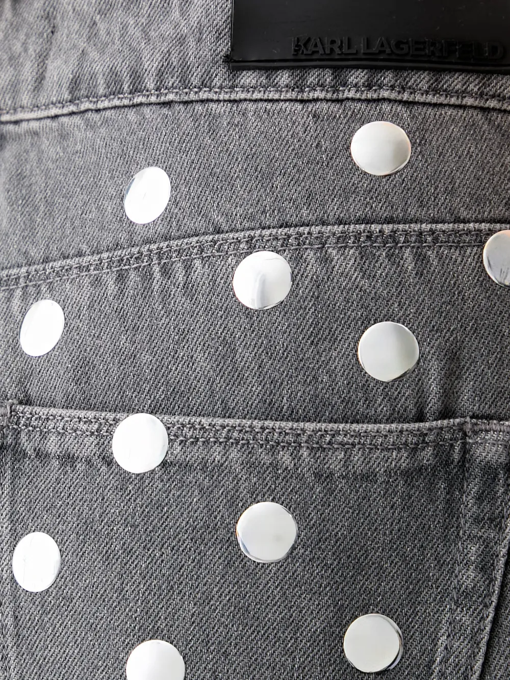 Karl Lagerfeld Jeans verfraaid met studs Grijs