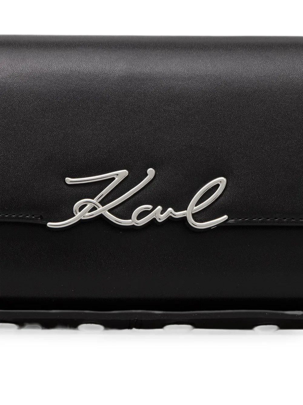 Karl Lagerfeld K Signature langwerpige schoudertas Zwart