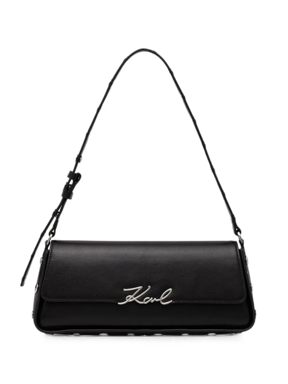 Karl Lagerfeld K/Signature elongated shoulder bag - Nero