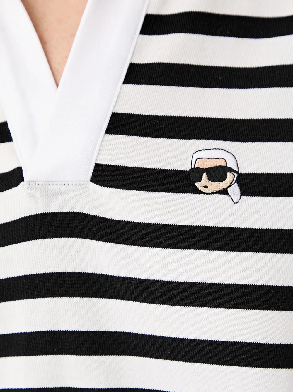 Karl Lagerfeld Poloshirt met logopatch Wit