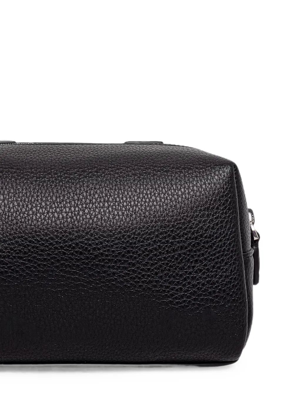 Karl Lagerfeld Make-up tas met geborduurd logo en textuur Zwart