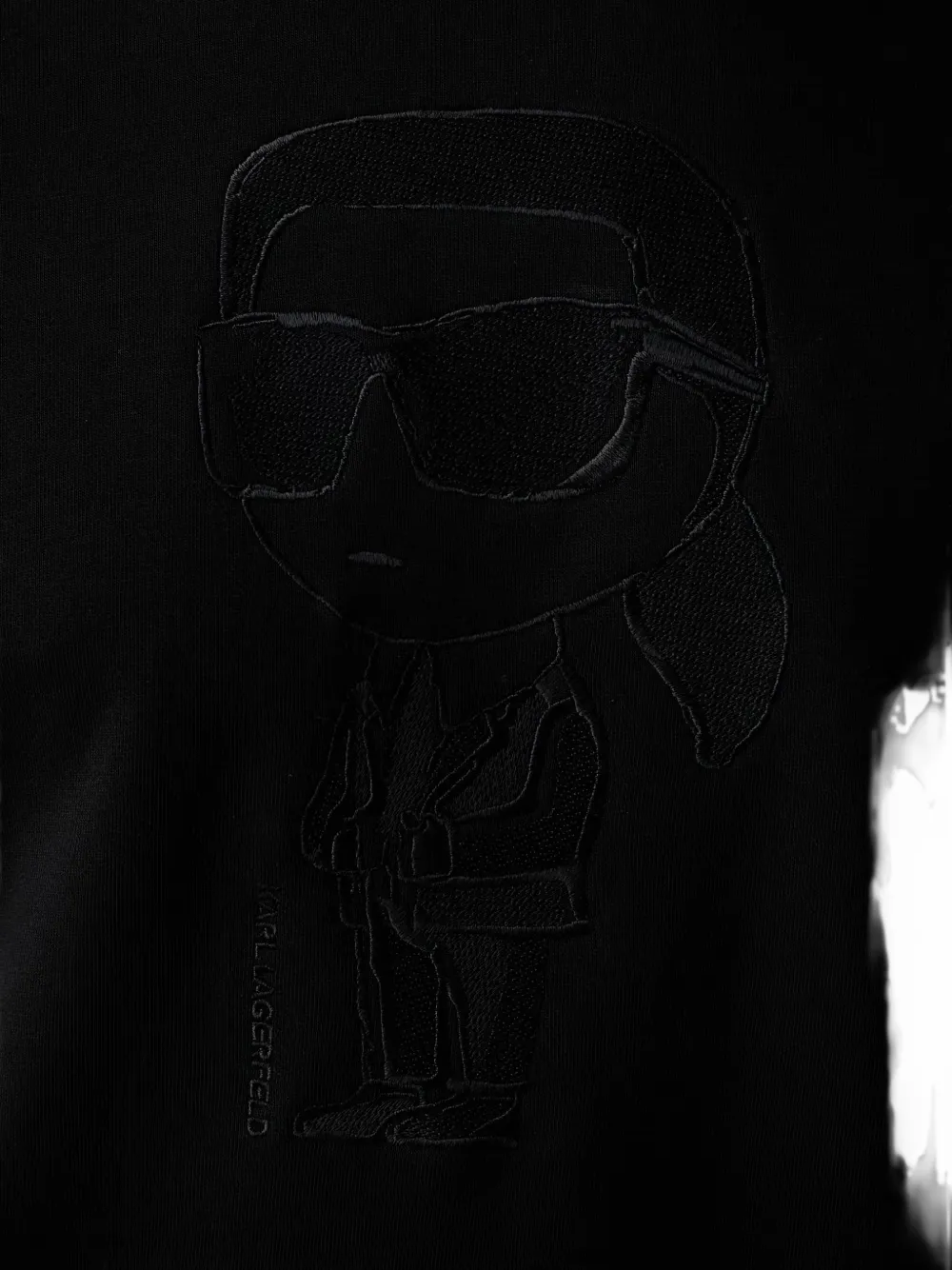 Karl Lagerfeld Ikonik Karl trui met borduurwerk Zwart